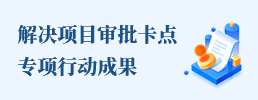 解决项目审批卡点专项行动成果